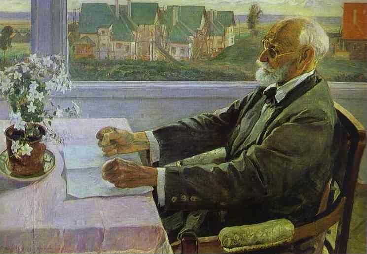 Mikhail Nesterov. Portrait of Ivan Pavlov.