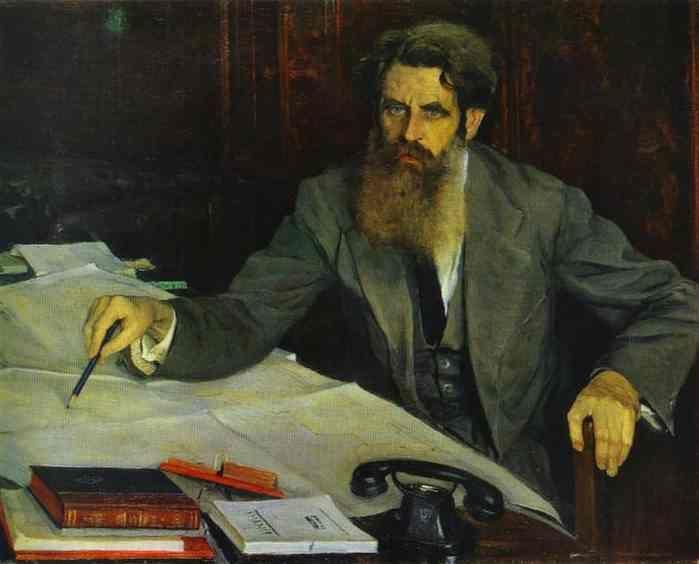 Mikhail Nesterov. Portrait of Otto Shmidt.