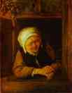 Adriaen van Ostade. An Old Woman by Window.