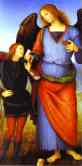 Pietro Perugino. Archangel Raphael  with Tobias.