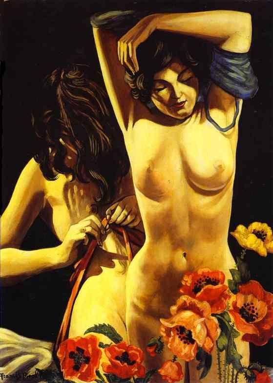 Francis Picabia. Two Women with poppies /
 Deux femmes aux pavots.
