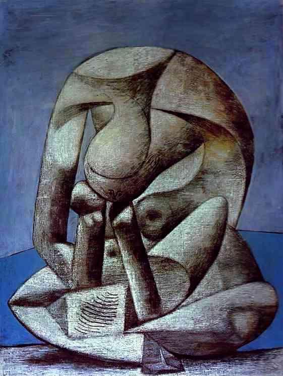 Pablo Picasso. Young Girl Reading a Book  on the Beach.
