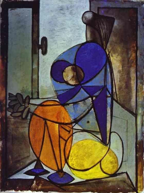 Pablo Picasso. Young Girl in an Armchair.