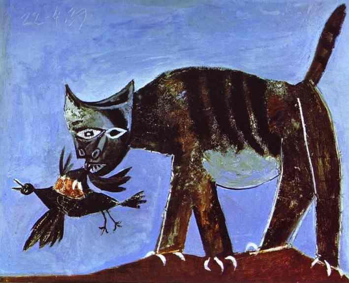 Pablo Picasso. Wounded Bird and Cat.