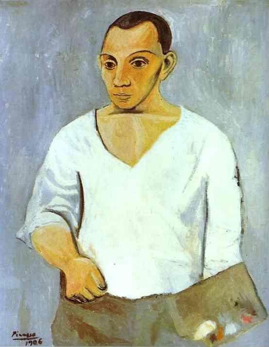 Pablo Picasso. Self-Portrait with a Palette.