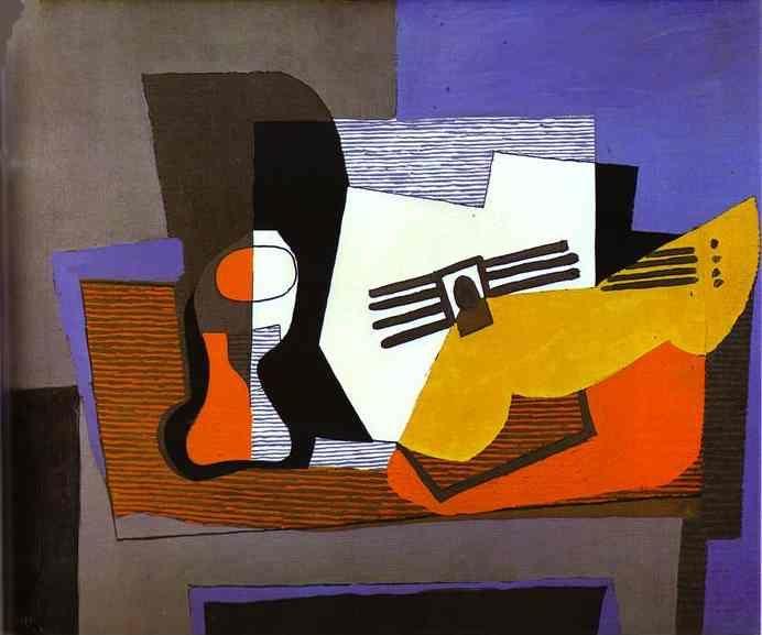 Pablo Picasso. Still Life with Guitar.