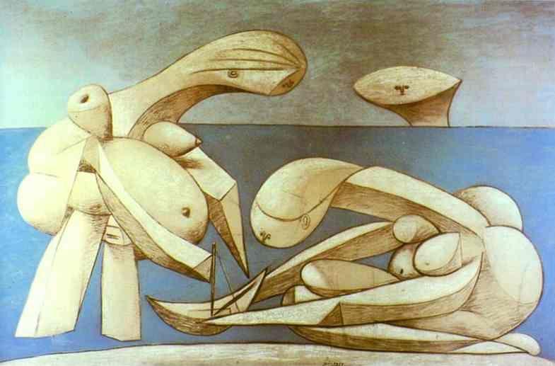 Pablo Picasso. Bathers with a Toy Boat.