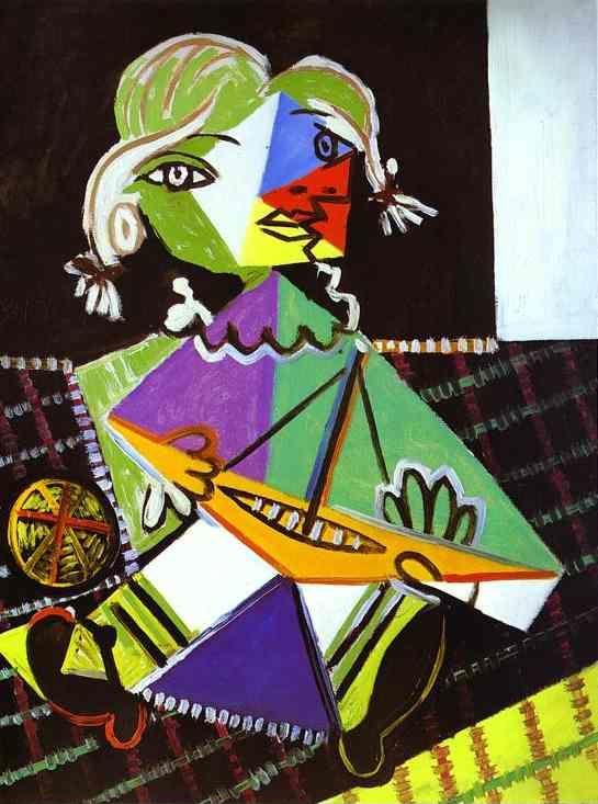 Pablo Picasso. Girl with a Boat (Maya Picasso).