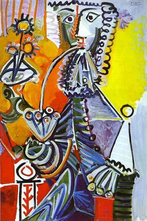 Pablo Picasso. Cavalier with Pipe.