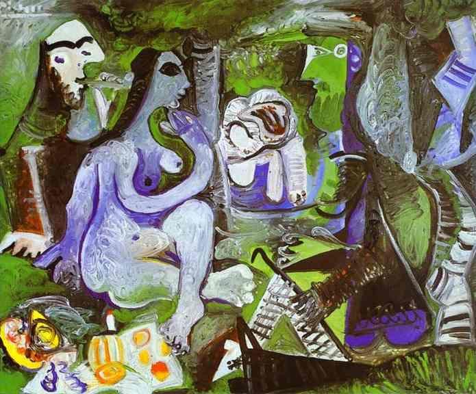 Pablo Picasso. Luncheon on the Grass. After Manet.