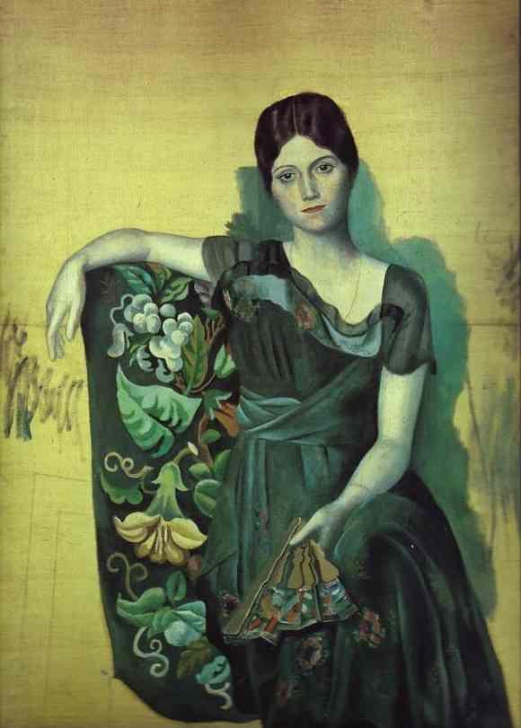 Pablo Picasso. Portrait of Olga in the Armchair.