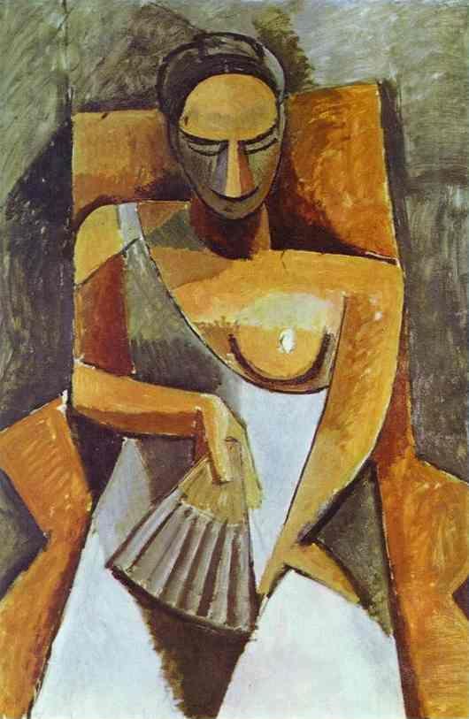 Pablo Picasso. Woman with a Fan.