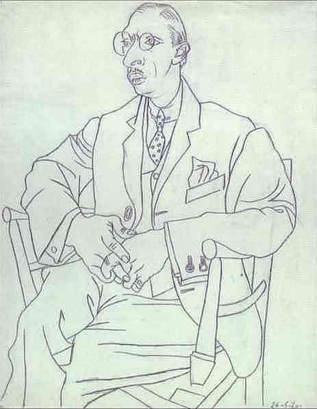 Pablo Picasso. Portrait of Igor Stravinsky.