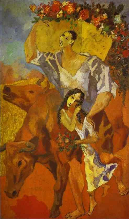 Pablo Picasso. The Peasants. Composition.