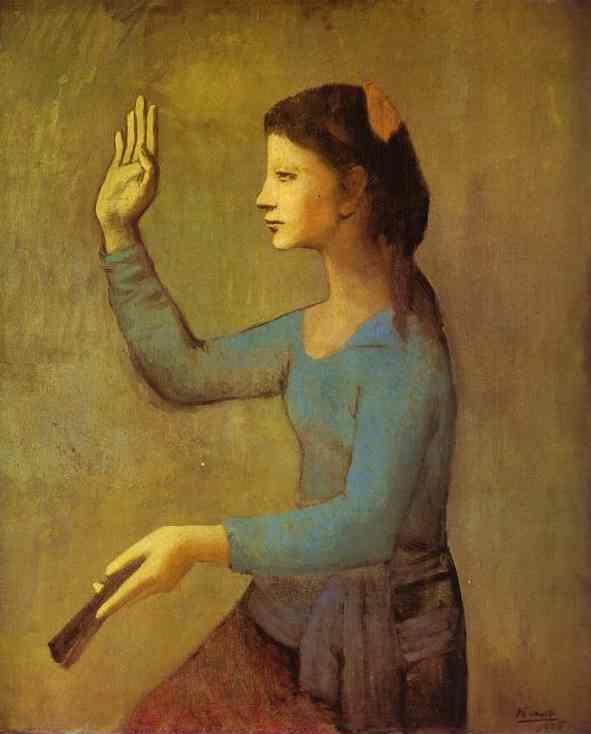 Pablo Picasso. Lady with a Fan.