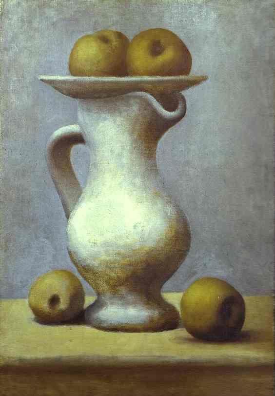 Pablo Picasso. Still-Life with a Pitcher  and Apples.