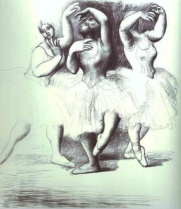 Pablo Picasso. Three Dancers.