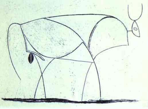 Pablo Picasso. The Bull. State X.
