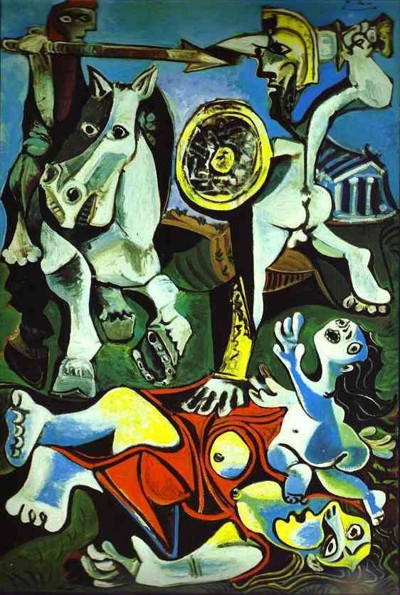 Pablo Picasso. The Rape of the Sabine Women.