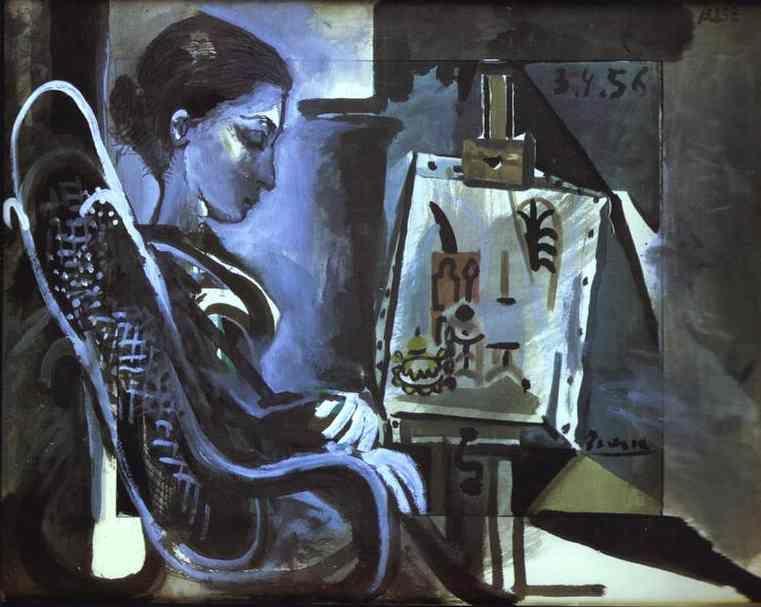 Pablo Picasso. Jacqueline in Studio.