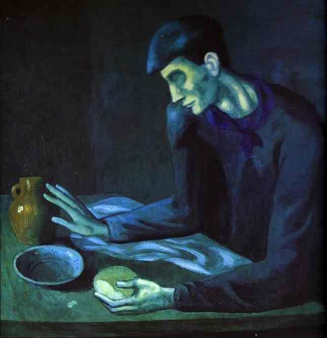 Pablo Picasso. Breakfast of a Blind Man.