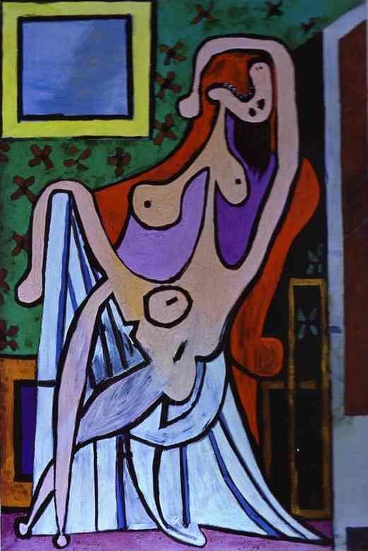 Pablo Picasso. Nude in an Armchair.
