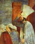 Piero della Francesca. Legend of the True Cross: Exaltation of the Cross. Detail.