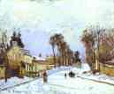 Camille Pissarro. La Route de versailles a Louveciennes (effet de neige).