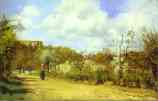 Camille Pissarro. Spring in Louveciennes.