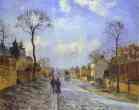 Camille Pissarro. The Road to Louveciennes.