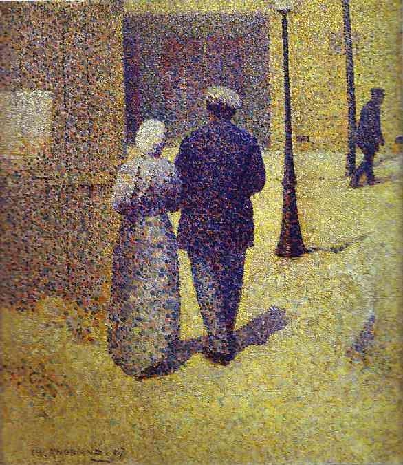 Charles Angrand. Couple in the Street.