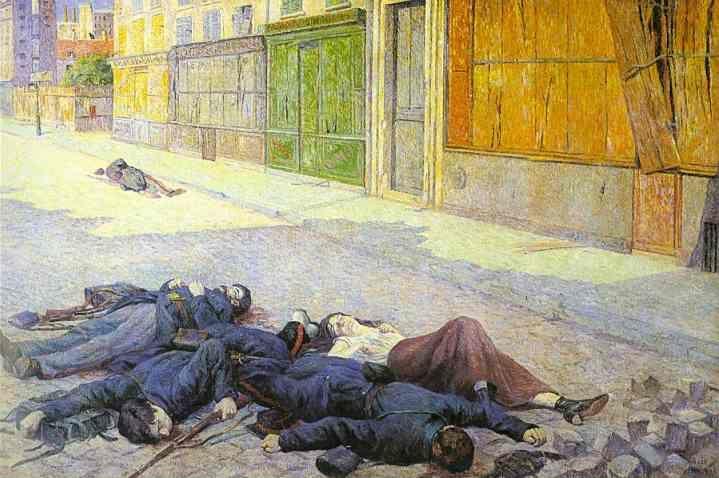 Maximilien Luce. Paris Street in May 1871 (The Commune).