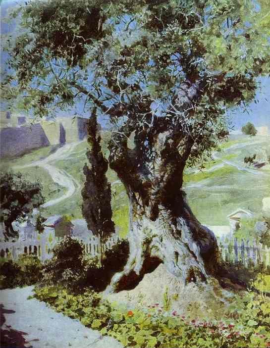 Vasiliy Polenov. An Olive-Tree in the Garden of Gethsemane.