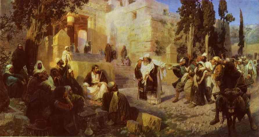 Vasiliy Polenov. Christ and Woman Taken in Adultery.