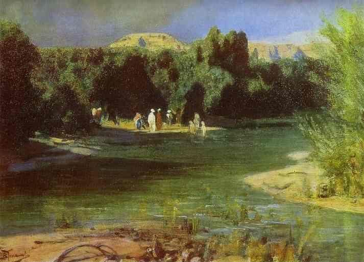 Vasiliy Polenov. Baptism. From the series "The Life of Christ".