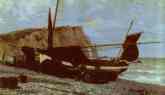Vasiliy Polenov. Fishing Boat. Etretat. Normandy.