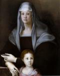 Portrait of Maria Salviati with Giulia de' Medici.