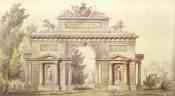 Giacomo Quarenghi. Design of a Triumphal Arch.