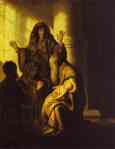 Rembrandt. The Presentation of Jesus  in the Temple.