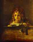 Rembrandt. The Artist's Son Titus
 at His Desk.