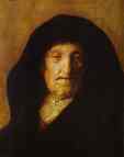 Rembrandt. Portrait of Rembrandt's
 Mother.