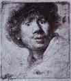 Rembrandt. Self-Portrait with Wide-Open  Eyes.