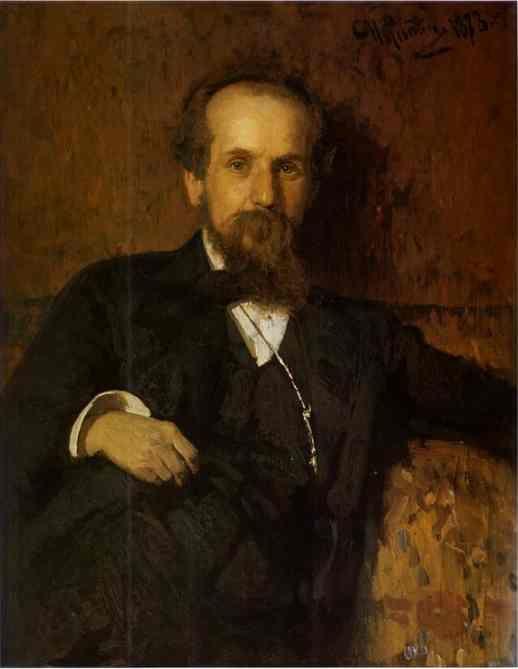 Ilya Repin. Portrait of the Artist  Pavel Tchistyakov.