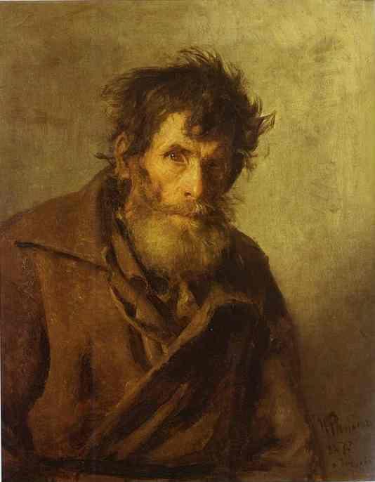 Ilya Repin. A Shy Peasant.