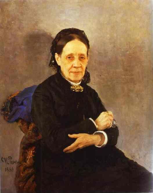 Ilya Repin. Portrait of Nadezhda Stasova.