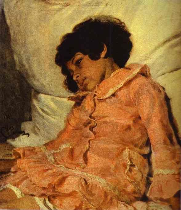 Ilya Repin. Portrait of Nadya Repina,
 the Artist's Daughter.