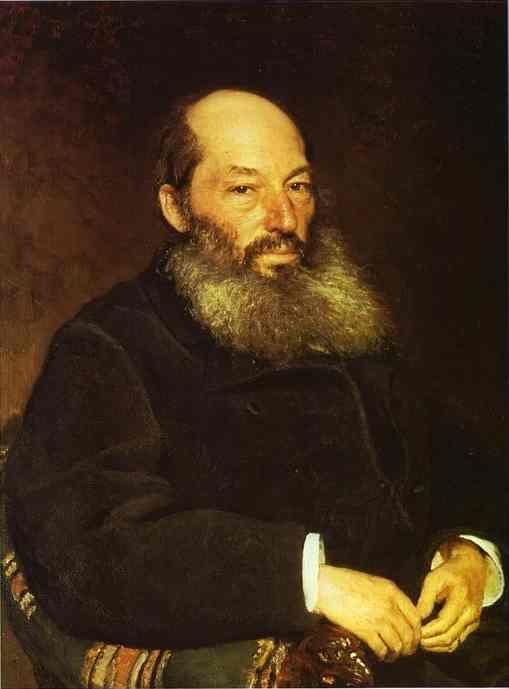 Ilya Repin. Portrait of the Poet Afanasy  Fet.