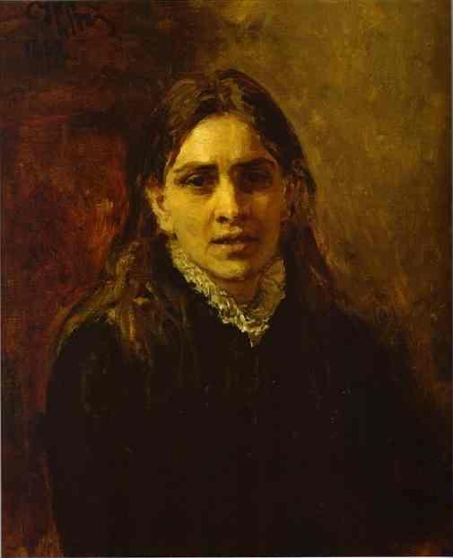 Ilya Repin. Portrait of the Actress  Pelageya Strepetova.