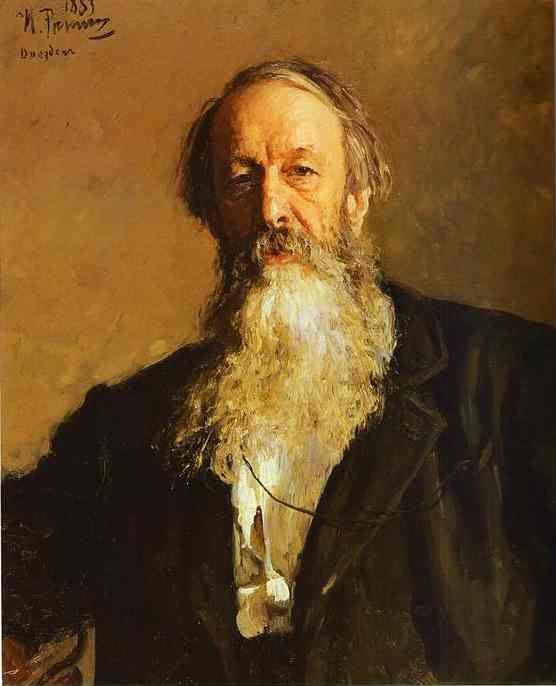 Ilya Repin. Portrait of the Art Critic  Vladimir Stasov.