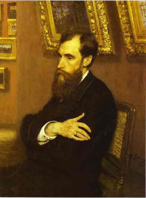 Ilya Repin. Portrait of Pavel Tretyakov,  Founder of the Tretyakov Gallery.